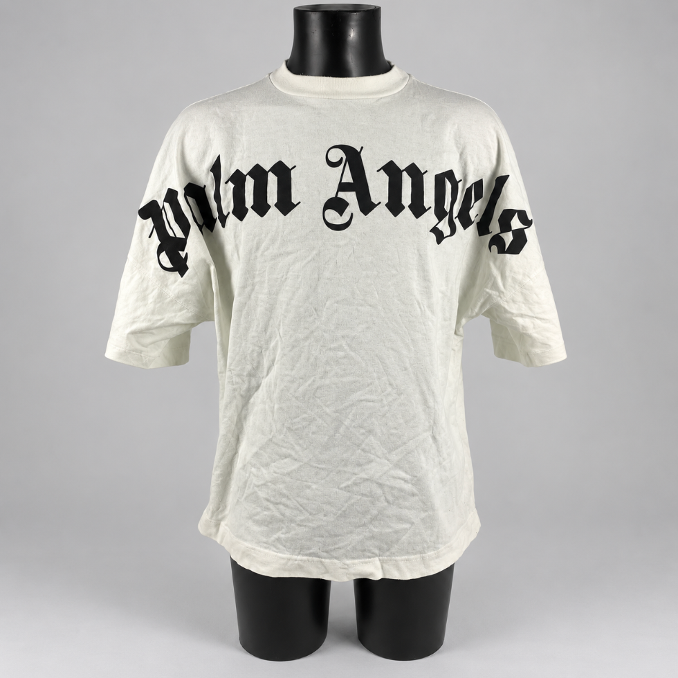 Palm Angels Front Logo Over T-Shirt White/Black