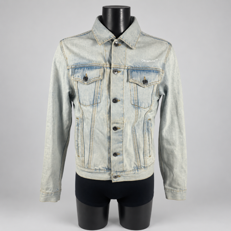 Off-White Diag Tab Slim Denim Jacket