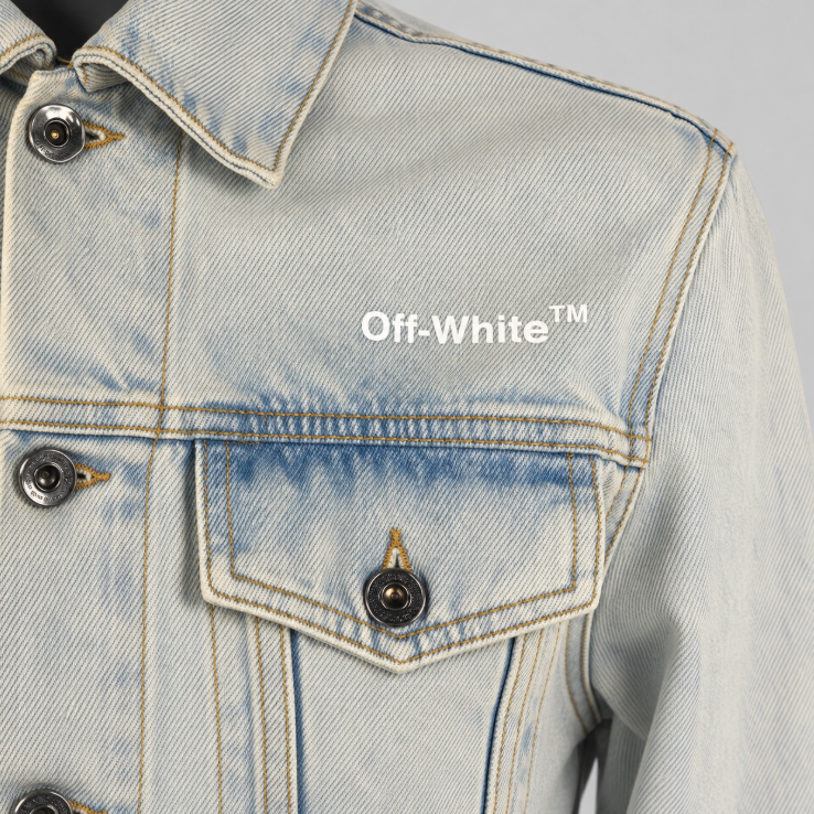 Off-White Diag Tab Slim Denim Jacket