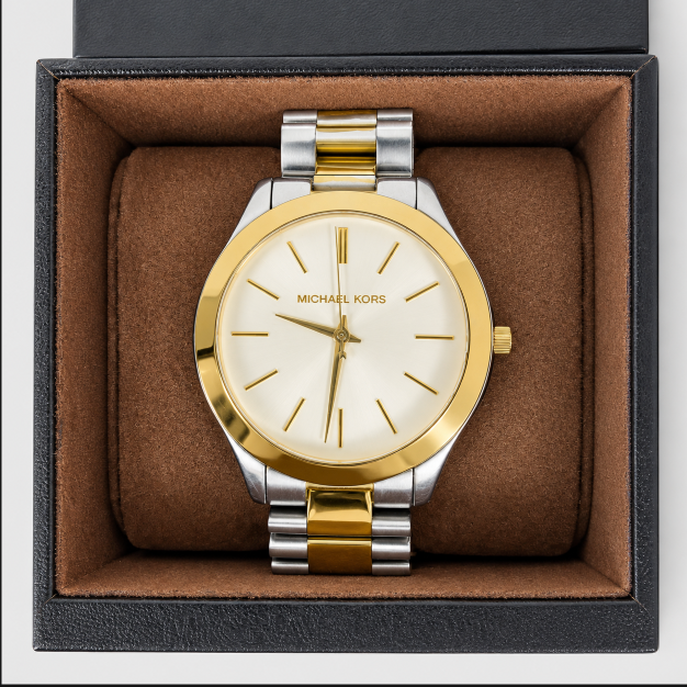 Michael Kors Slim Runway MK3198 Two-Tone Watch