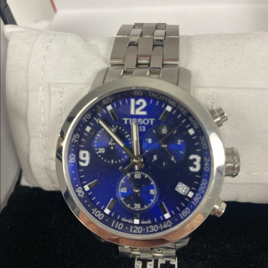 Tissot PRC 200 Chronograph 42mm Blue Dial Men's Watch