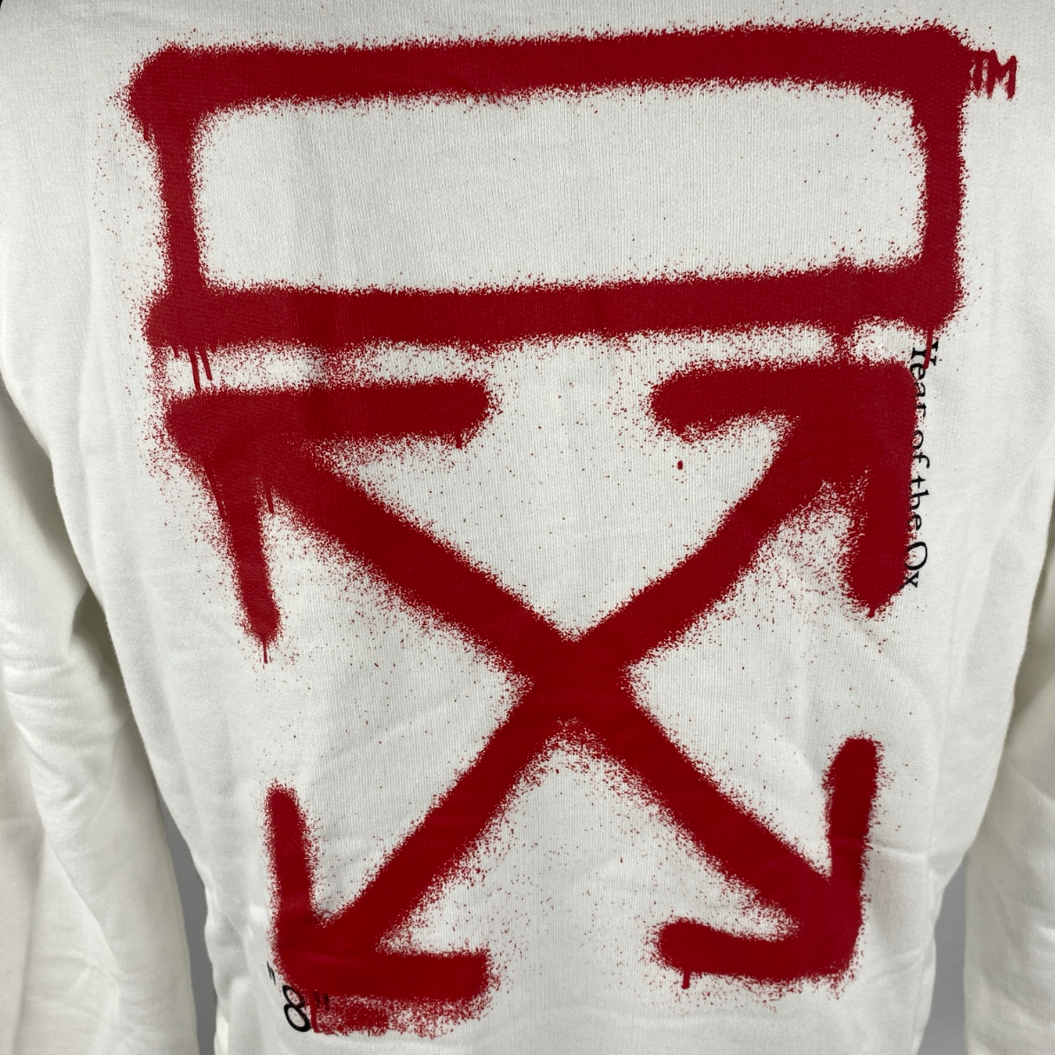 Off-White Marker Slim Arrows Hoodie White/Red