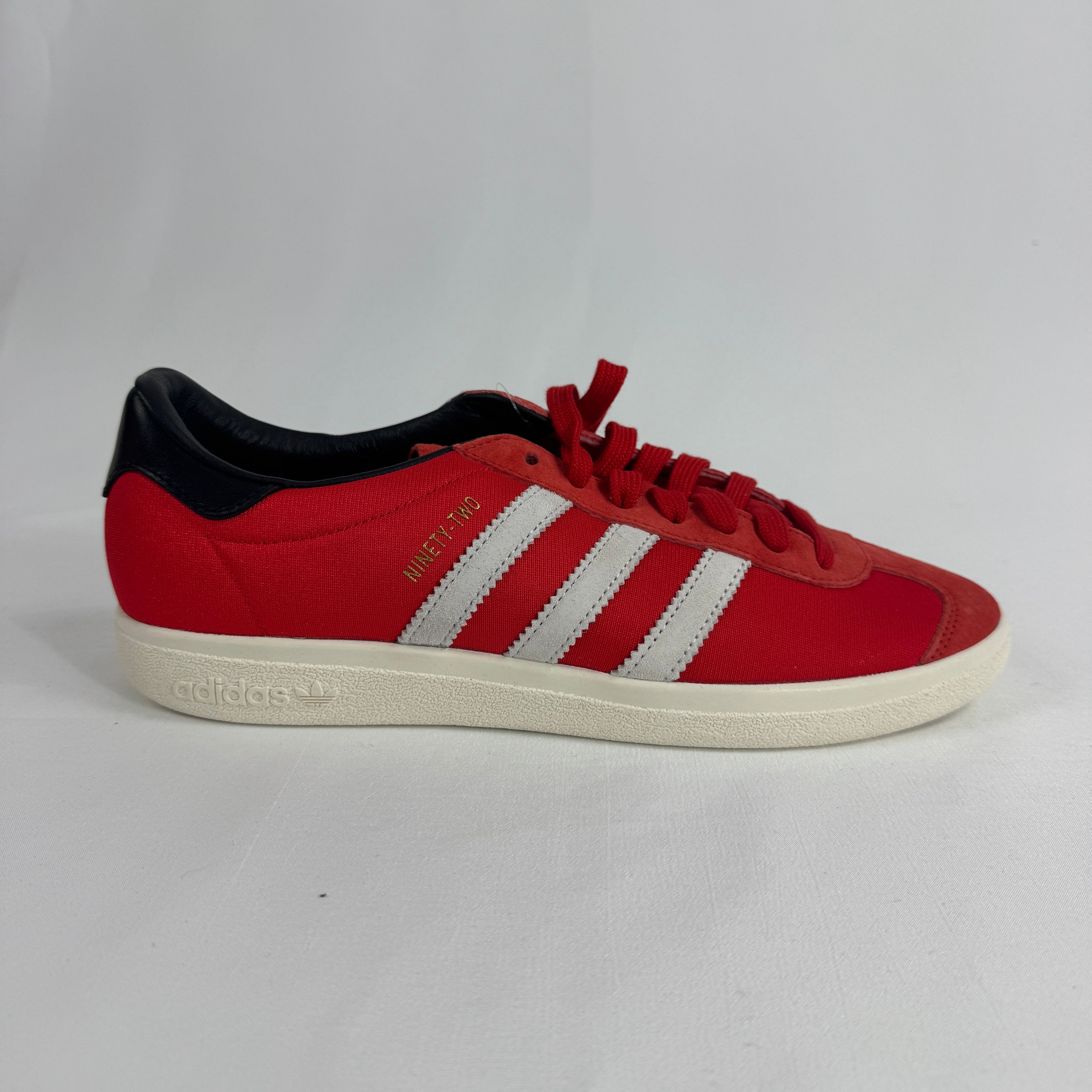The Adidas Madrid Gary Neville Signed is a rare football boot associated with Gary Neville, featuring a classic Adidas