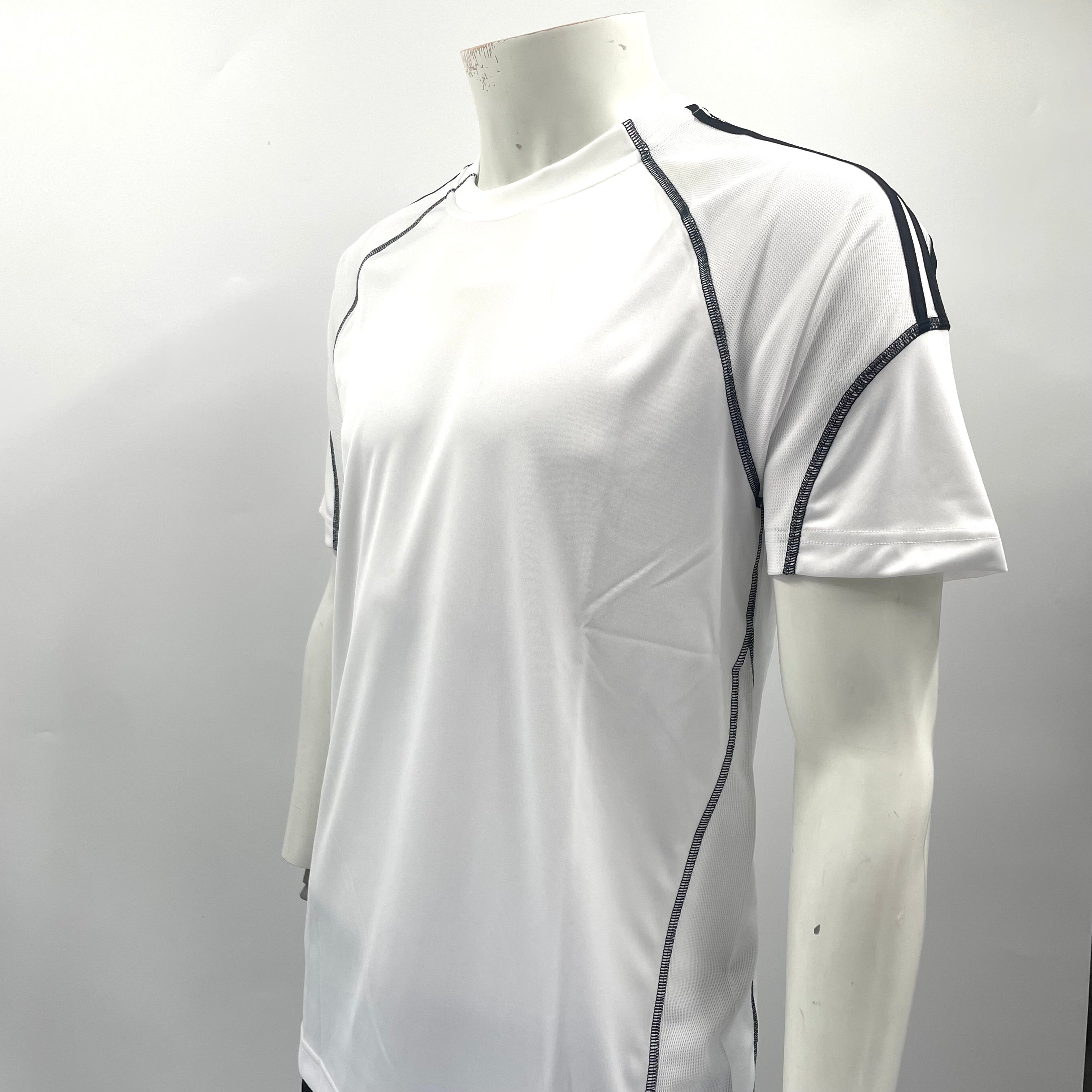 Adidas X Palace Tee. White/Black stripe In Medium