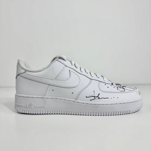 Air Force 1 (Signed by Olaoluslawn) combines the timeless Air Force 1 silhouette with a unique personal touch through