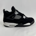 Air Jordan 4 Retro Black/White is a clean, classic version of the Jordan 4 with a black and white leather upper, mesh side