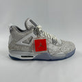 The Air Jordan 4 Retro “Laser” is a special edition of the Jordan 4 that features an all-over laser-etched graphic design
