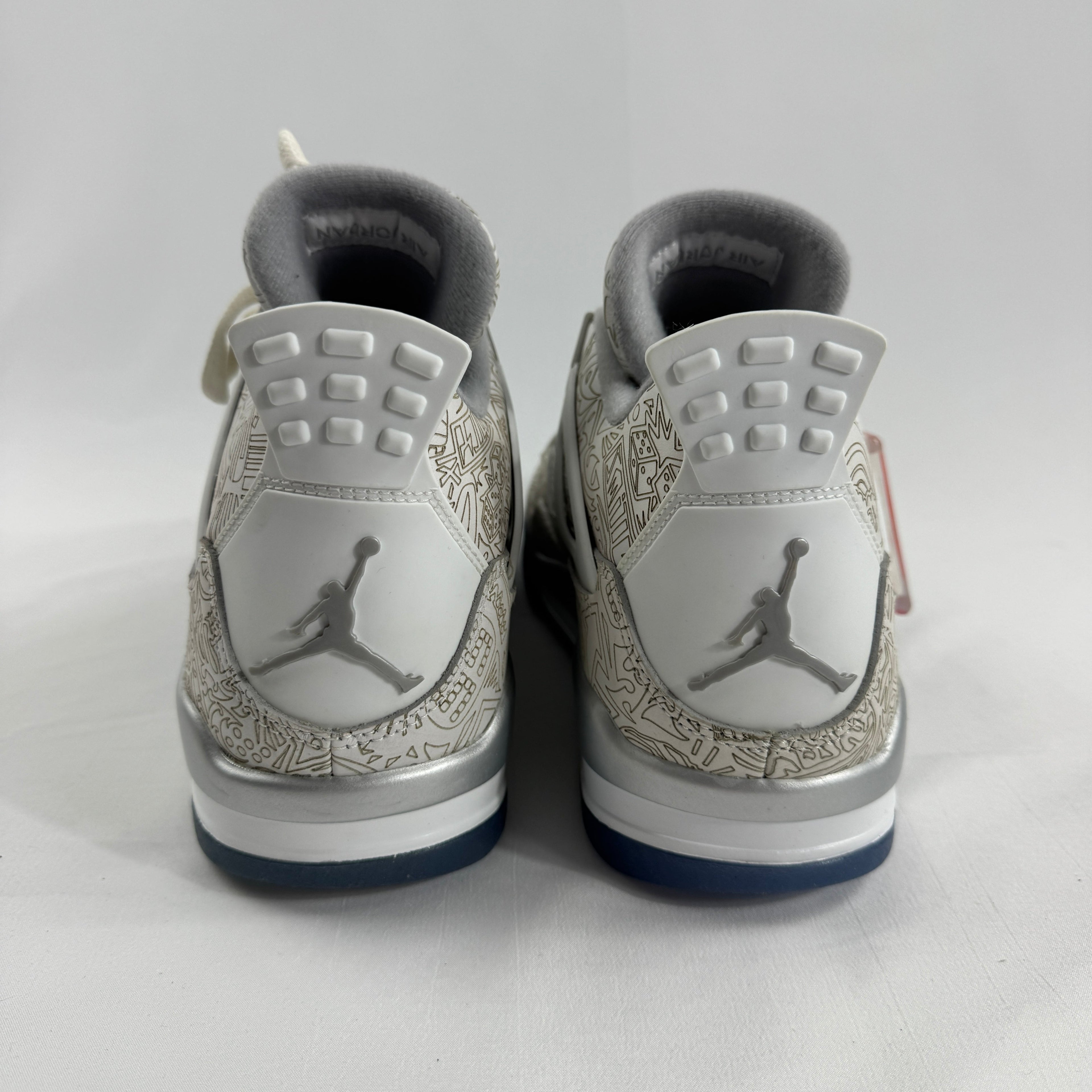 The Air Jordan 4 Retro “Laser” is a special edition of the Jordan 4 that features an all-over laser-etched graphic design