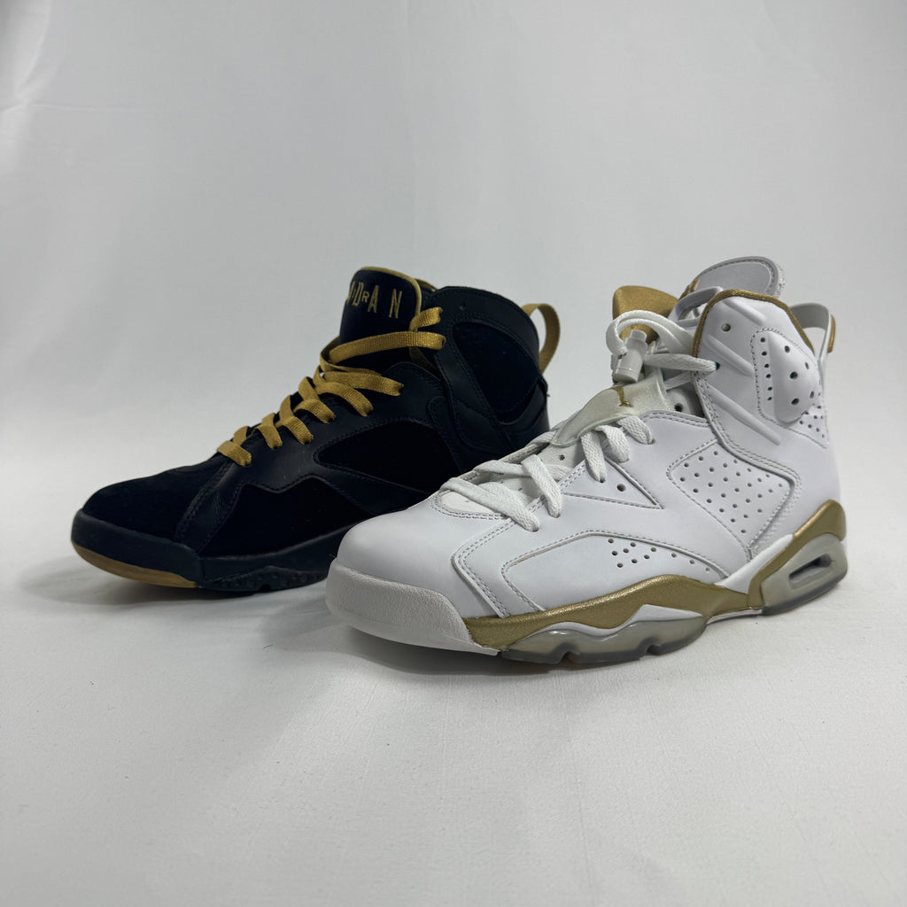 Air Jordan Golden Moments Pack is a special-edition sneaker collection released to celebrate Michael Jordan’s championship