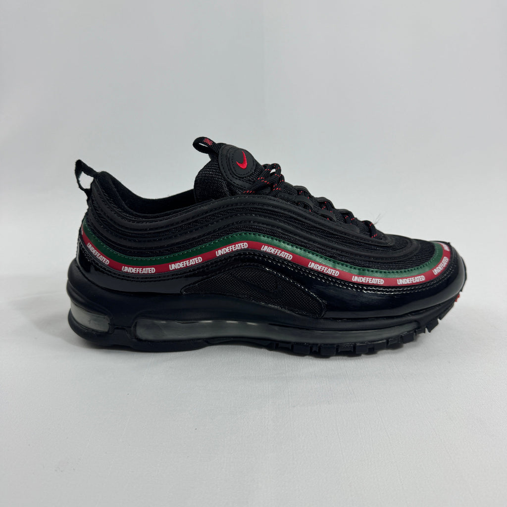 Air Max 97 Undefeated Black Volt combines the iconic Air Max 97 design with Undefeated’s bold streetwear aesthetic.