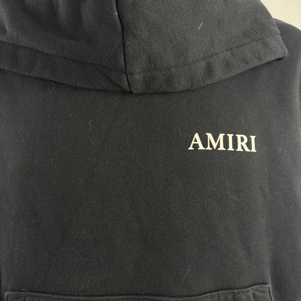 Amiri Bones Stacked Hoodie crafted from premium cotton, featuring the iconic Bones graphic, adjustable drawstring hood,