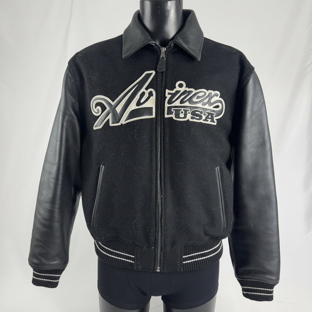 Avirex Leather Bomber Jacket