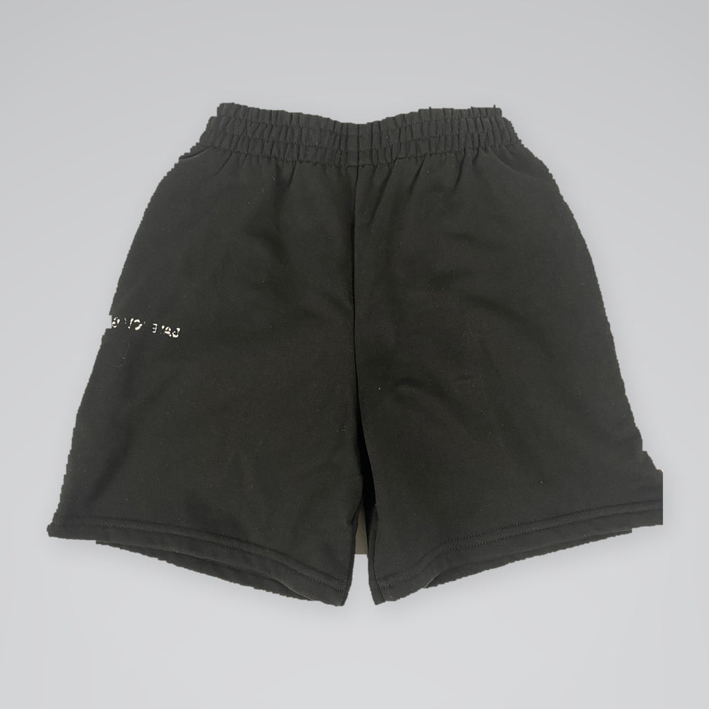Balenciaga Kids Logo Sweat Shorts Black