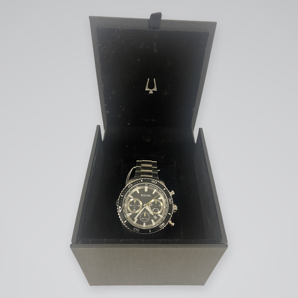 Bulova High Performance Chronograph 45mm Black Dial Men's Watch 98B298