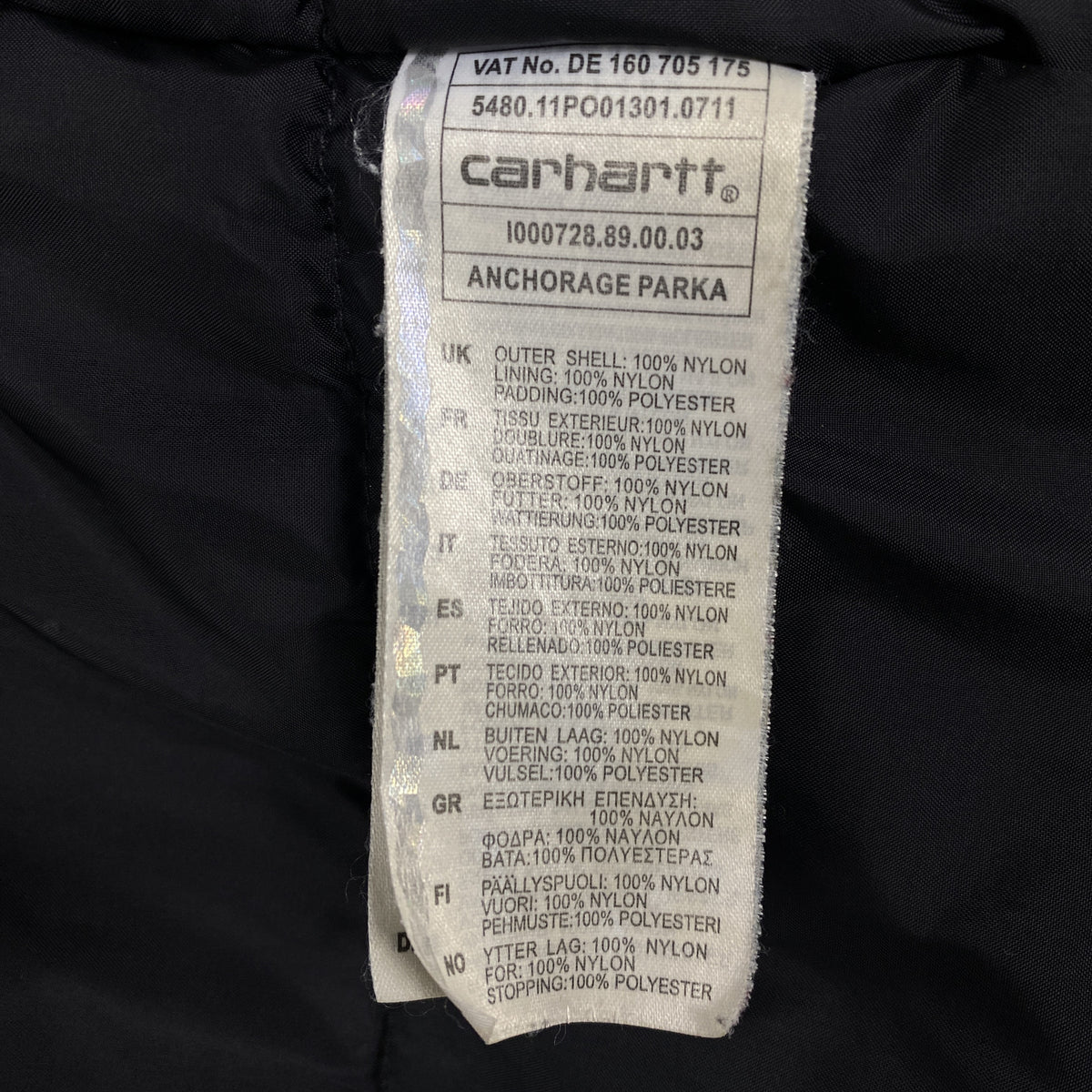Carhartt WIP Anchorage Parka Black