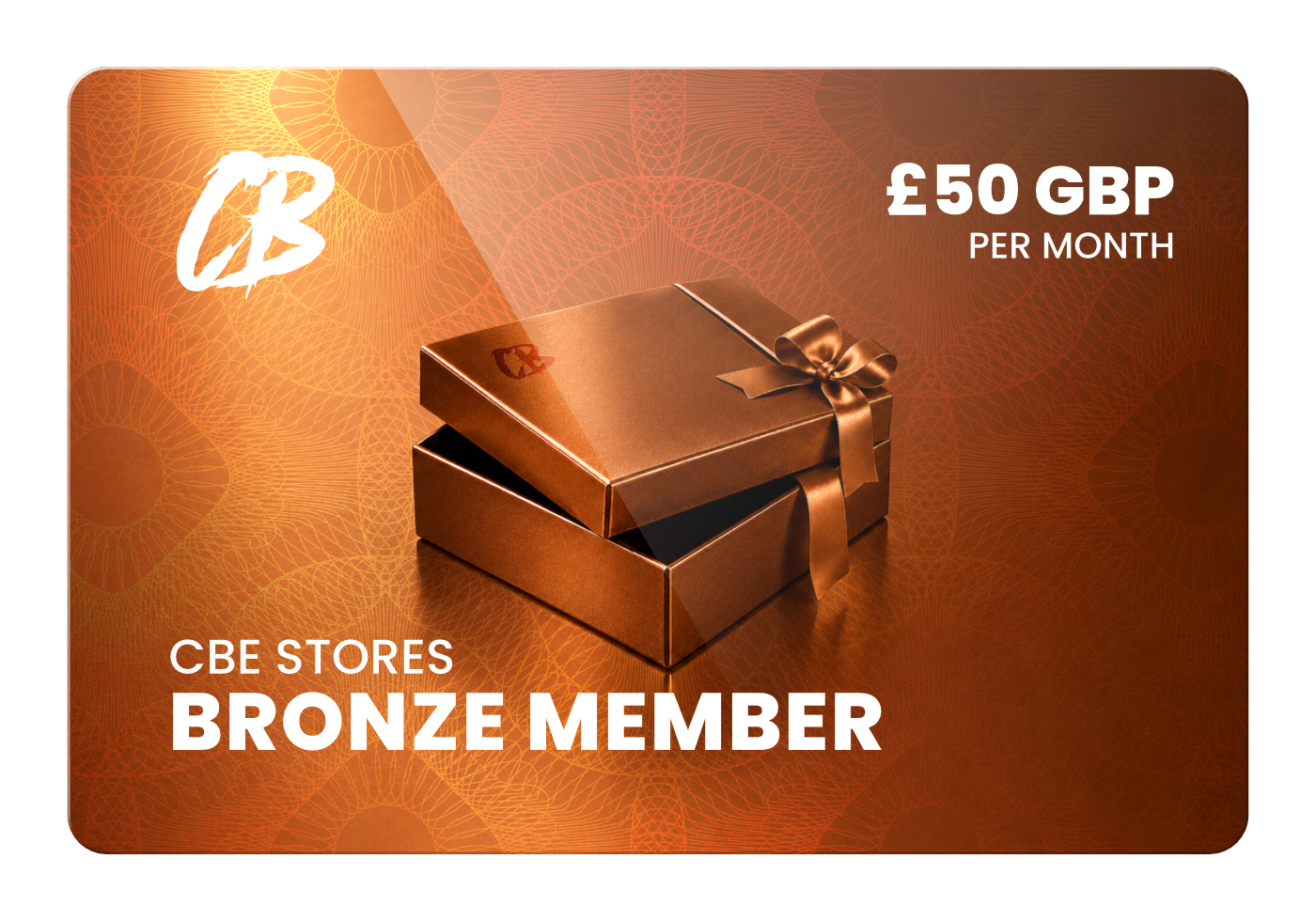 An image of the CB Stores Bronze membership card worth £50