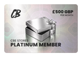 An image of the CB Stores Platinum  membership card worth £500