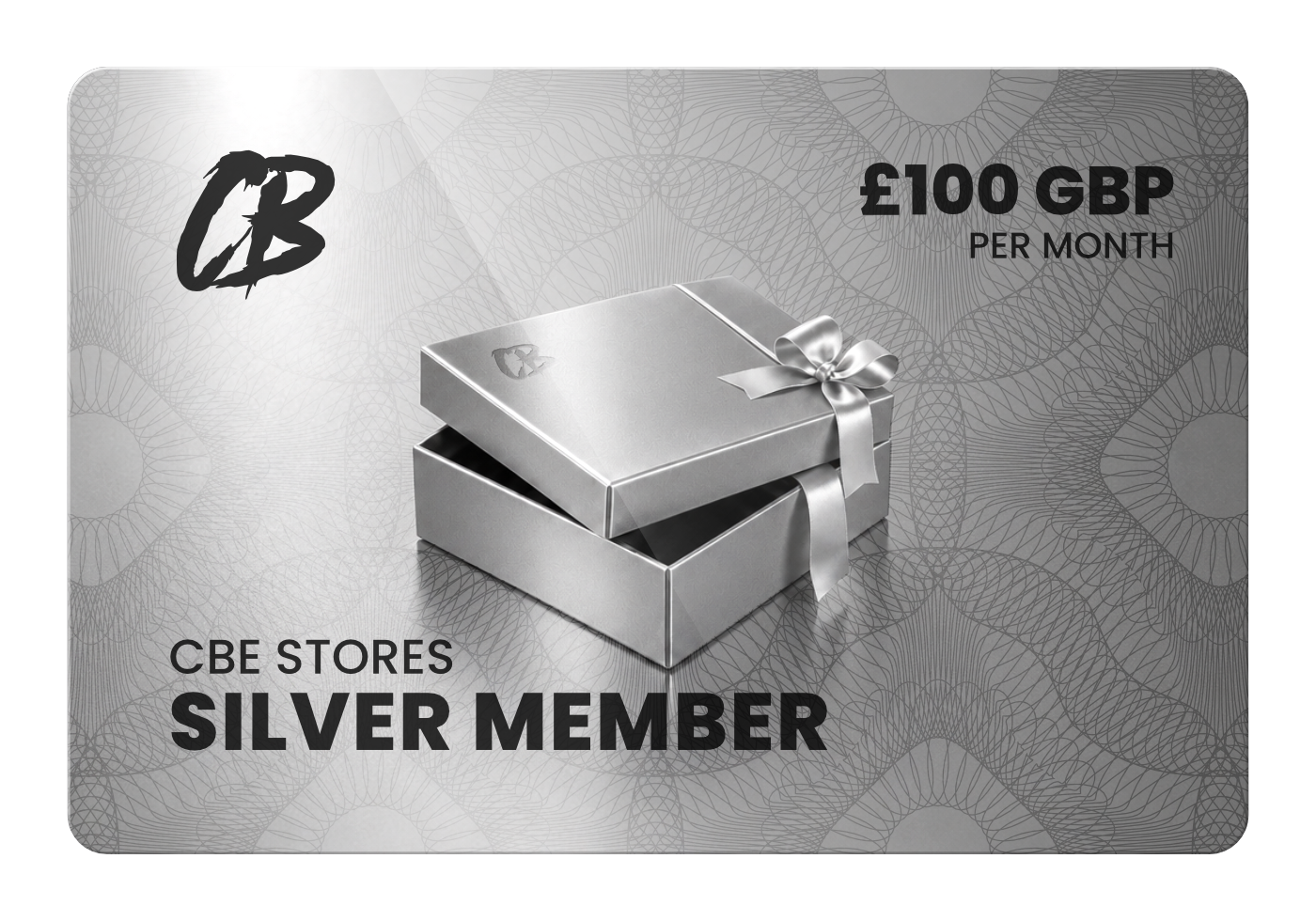 An image of the CB Stores Silver membership card worth £100