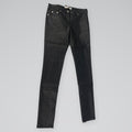 Christian Dior Coated Skinny Jeans Ankle Zip Black