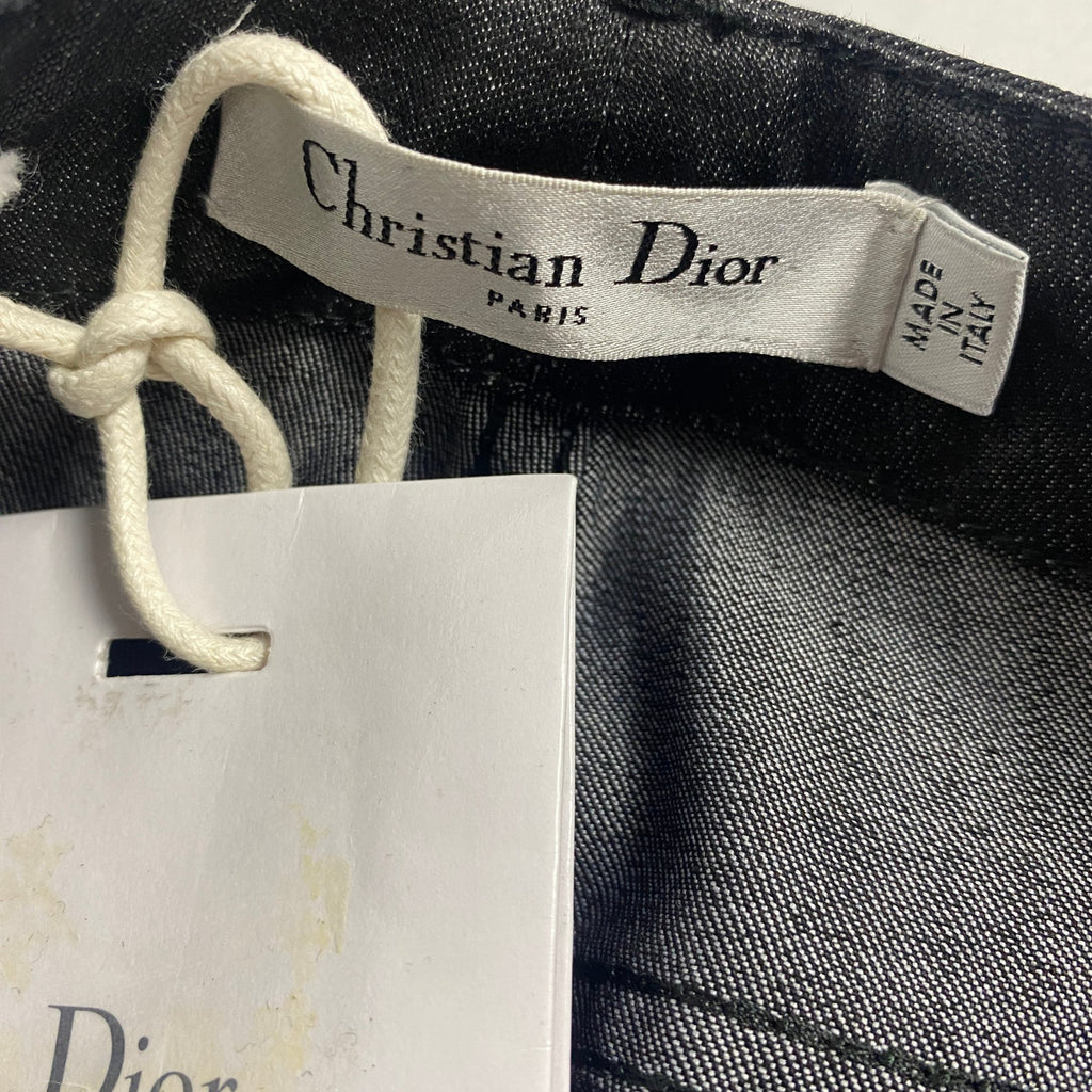 Christian Dior Coated Skinny Jeans Ankle Zip Black