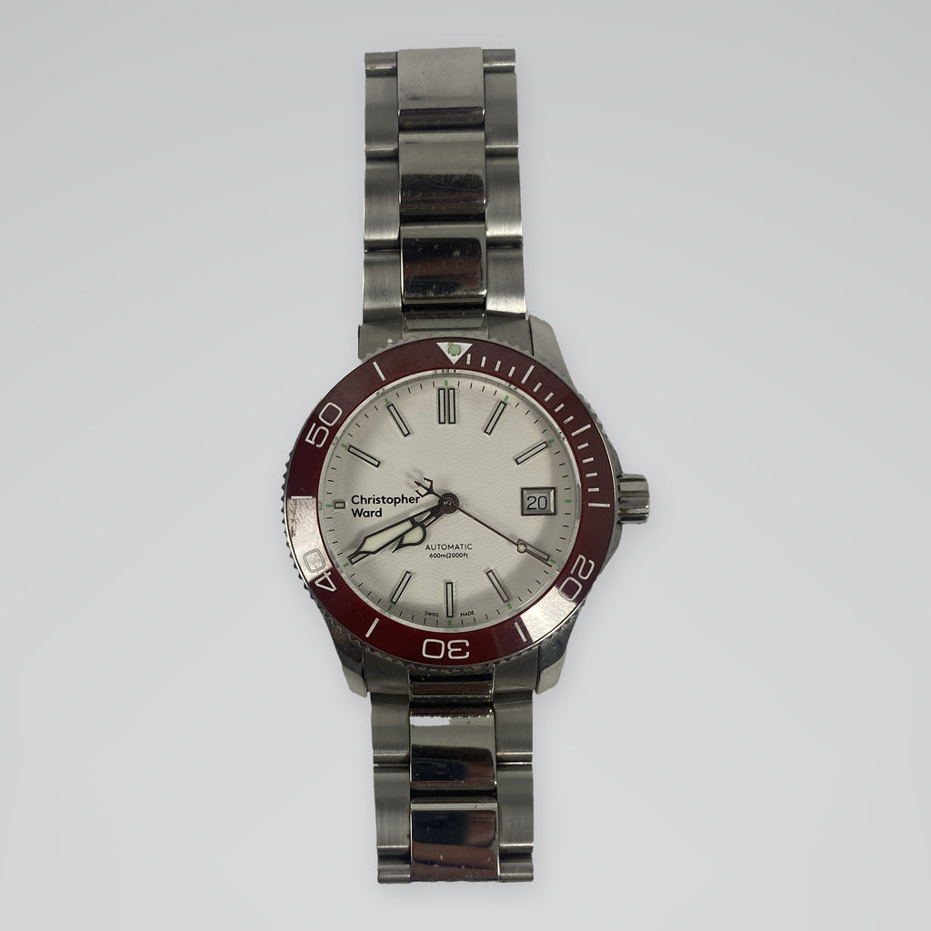 Christopher Ward C60 Trident Pro 600 38mm White Dial Automatic Watch