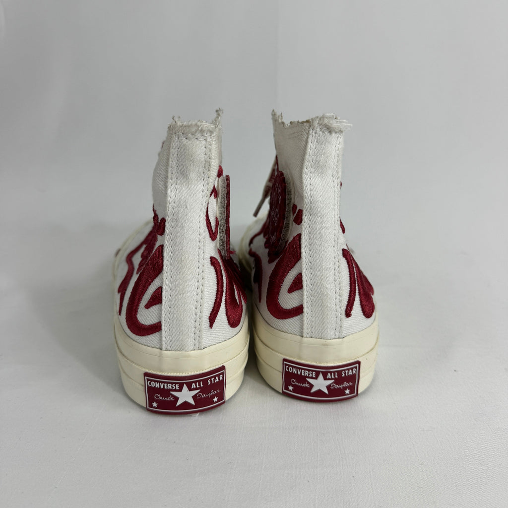 The Kith x Coca-Cola x Converse High Tops are a limited-edition collaboration that combines classic Converse styling with
