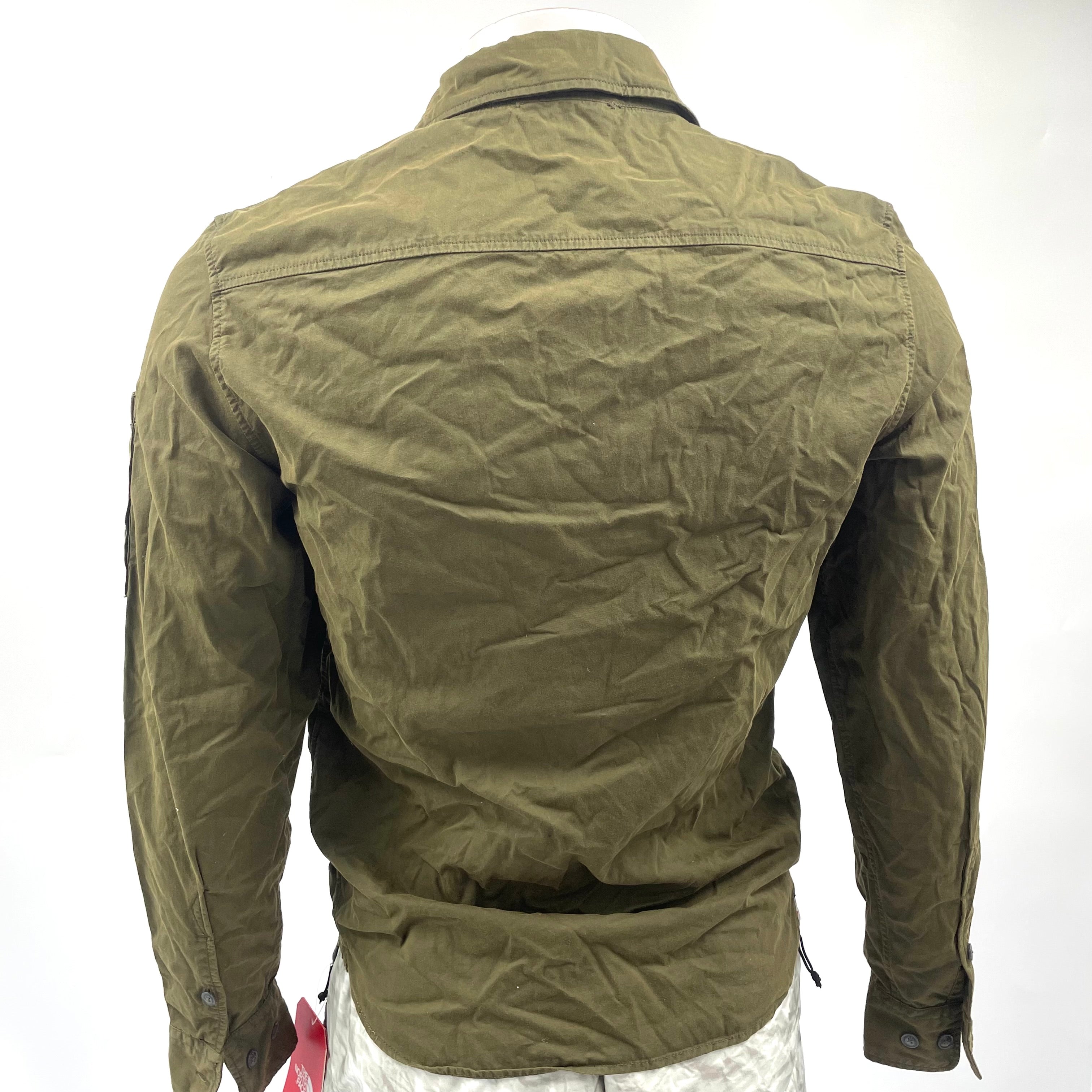 CP Company Zip Overshirt Ivy Green crafted from premium fabric, featuring a full zip closure, signature C.P. Company