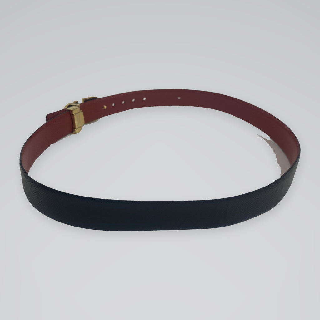 Ferragamo Gancini Reversible Belt Black / Red