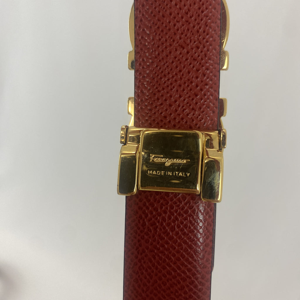 Ferragamo Gancini Reversible Belt Black / Red