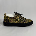 The Giuseppe Zanotti Gail Monogram Print is a luxury sneaker that blends bold design with modern streetwear influence.