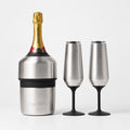 Huski Champagne Cooler + 2 Champagne Flutes