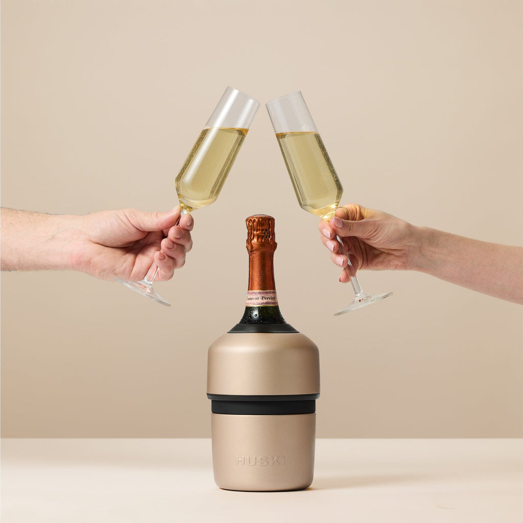 Huski Champagne Cooler + 2 Champagne Flutes