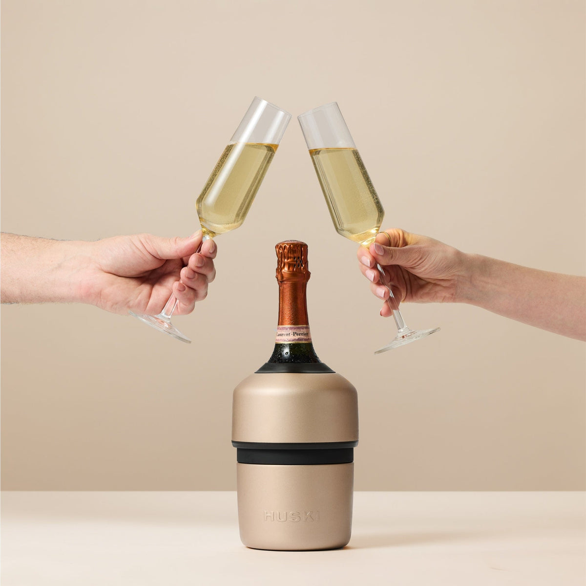 Huski Champagne Cooler + 2 Champagne Flutes