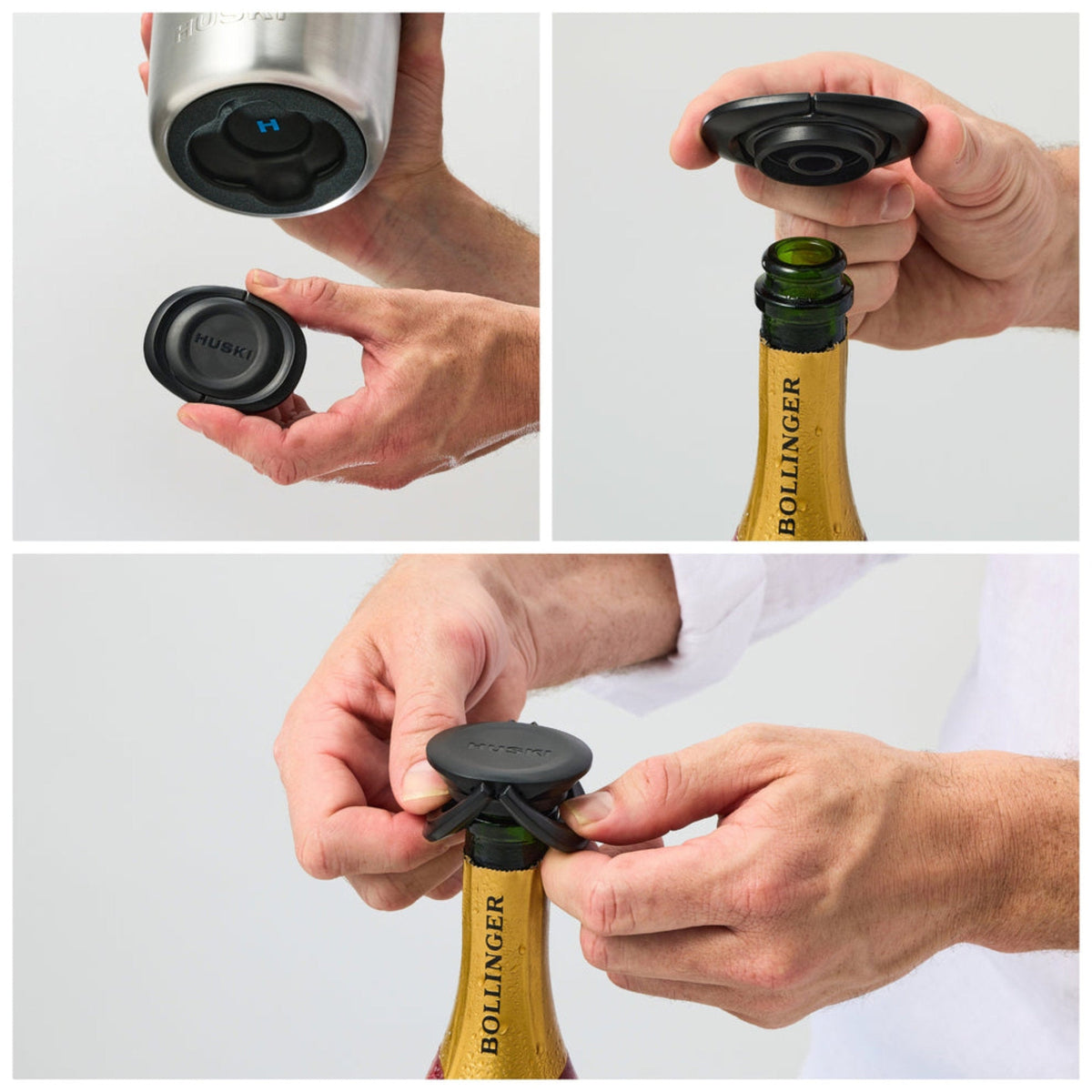 Huski Champagne Cooler + 2 Champagne Flutes