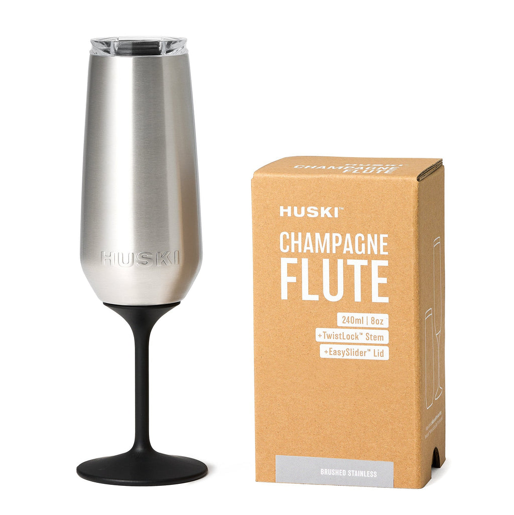 Huski Champagne Cooler + 2 Champagne Flutes