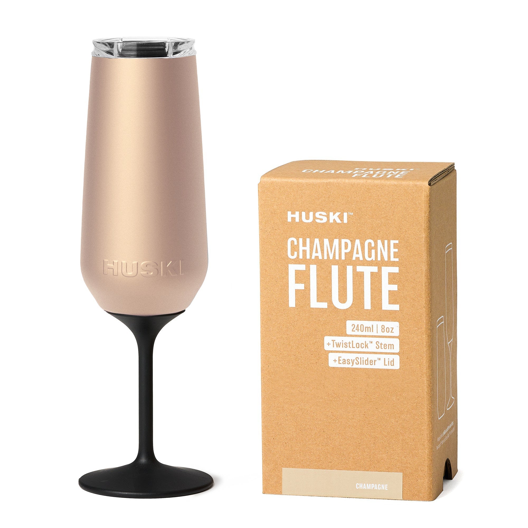 Huski Champagne Cooler + 2 Champagne Flutes