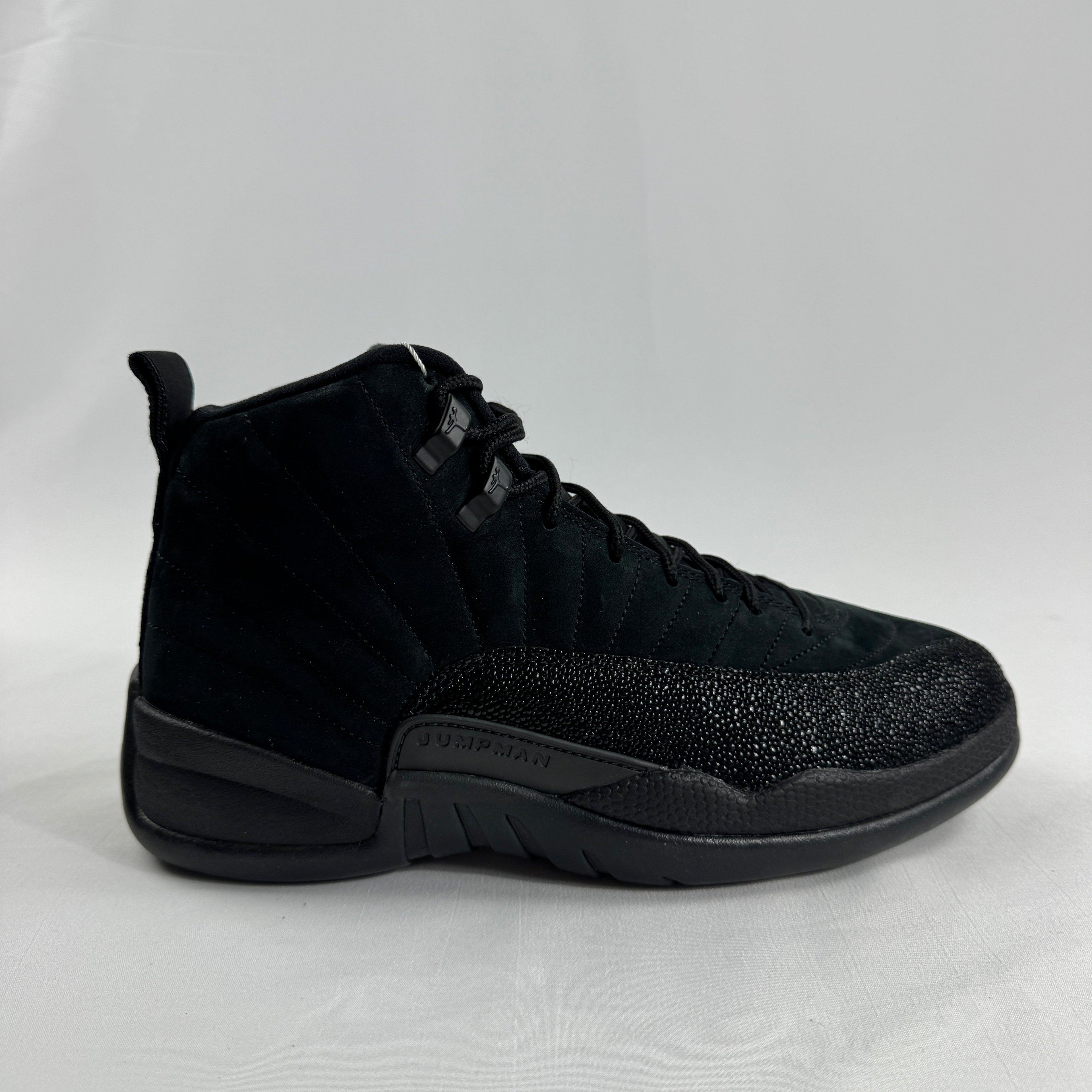 The Jordan 12 Retro “OVO Black” is a premium collaboration between Jordan Brand and Drake’s OVO label. Released in extremely