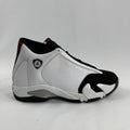 The Jordan 14 Retro "Black Toe" is one of the most iconic colorways in the Air Jordan 14 lineup, originally released in 1998