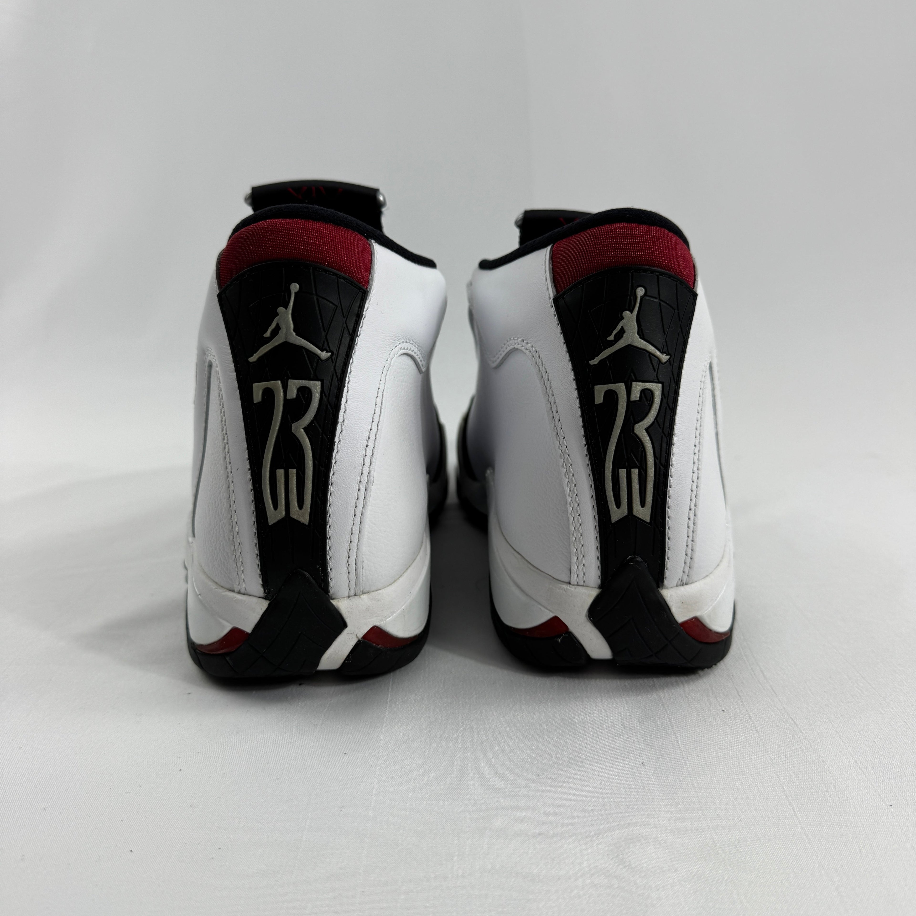 The Jordan 14 Retro "Black Toe" is one of the most iconic colorways in the Air Jordan 14 lineup, originally released in 1998