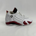 The Jordan 14 Retro "Candy Cane" (2012) is a classic re-release of one of the most recognizable Air Jordan 14 colorways.