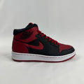 The Jordan Alpha 1 “Bred” is a modern performance-inspired take on the classic Air Jordan 1 silhouette. Featuring the iconic