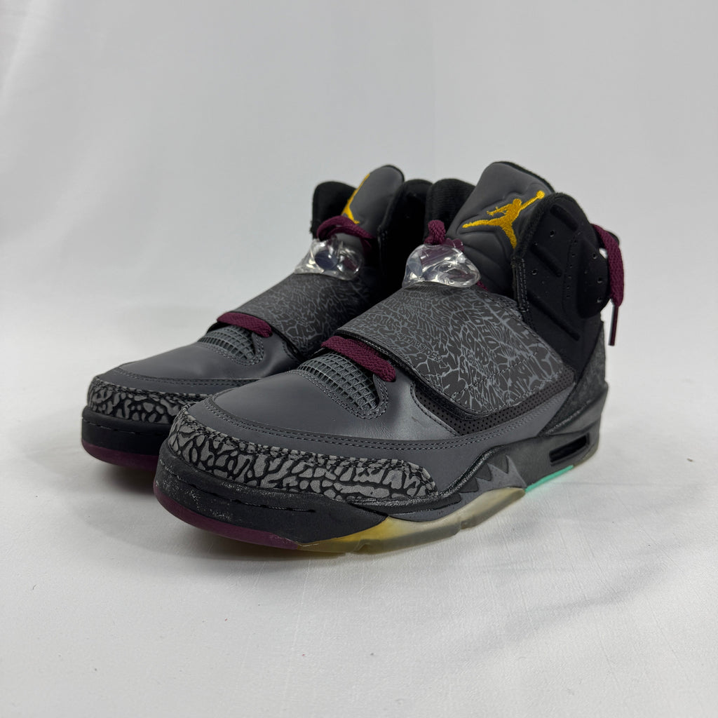 Air Jordan Son of Mars is a hybrid sneaker that combines design elements from multiple Jordan models, including the Air