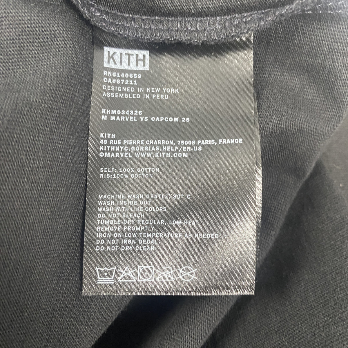 Kith x Marvel Symbiote Spiderman Vintage Tee Black