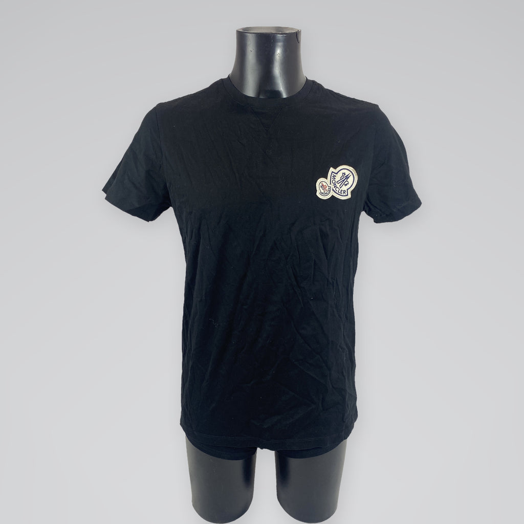 Moncler Double Logo Patch T-Shirt Black