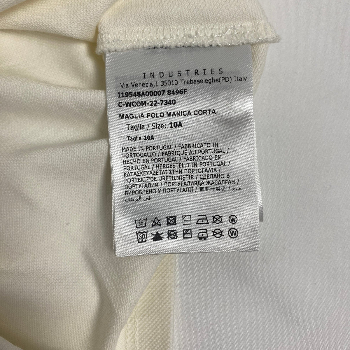 Moncler Girls' Tipped Polo Shirt Cream