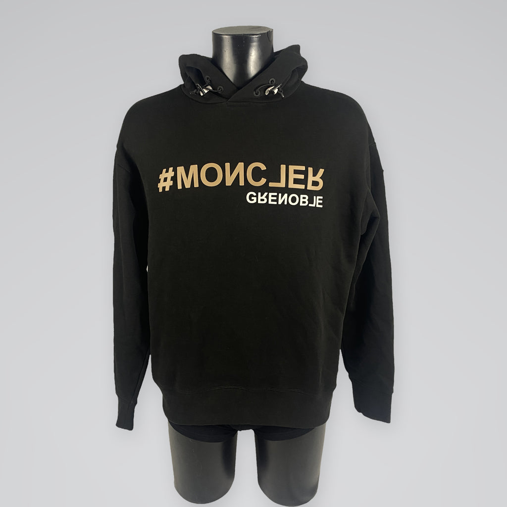 Moncler Grenoble Logo Hoodie Black