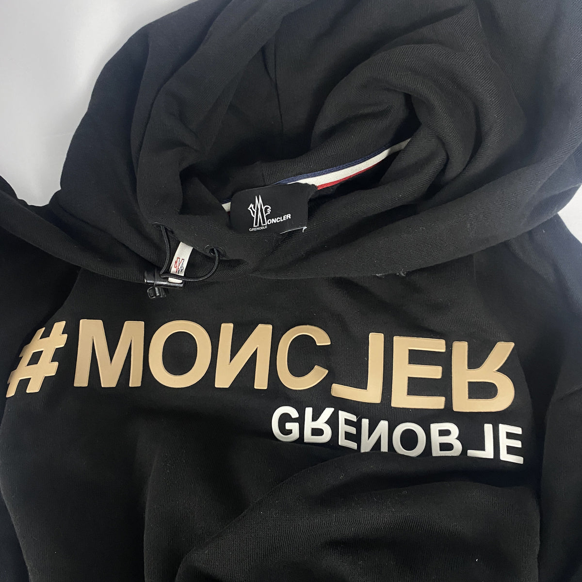 Moncler Grenoble Logo Hoodie Black