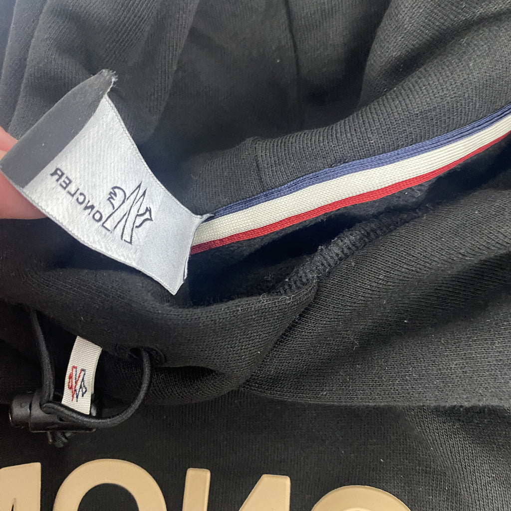 Moncler Grenoble Logo Hoodie Black