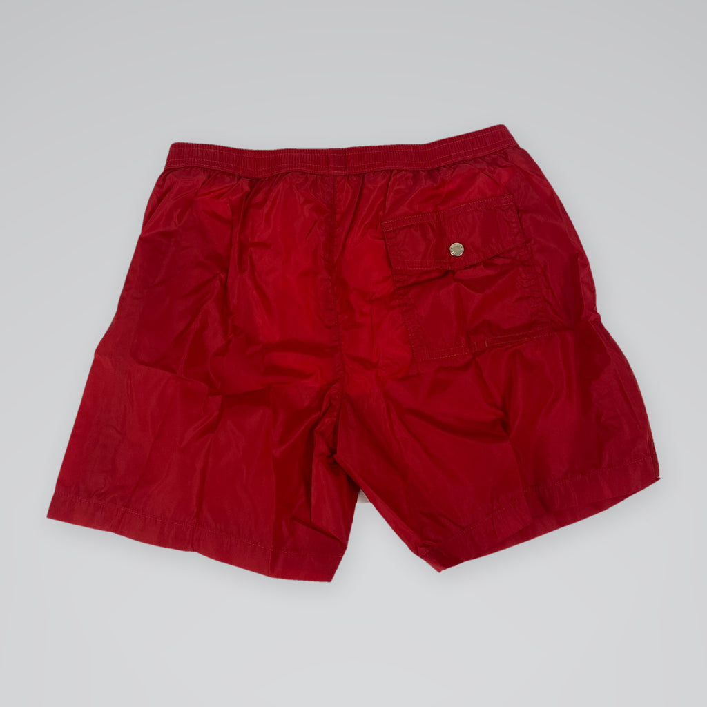 Moncler Kids' Logo Swim Shorts Red