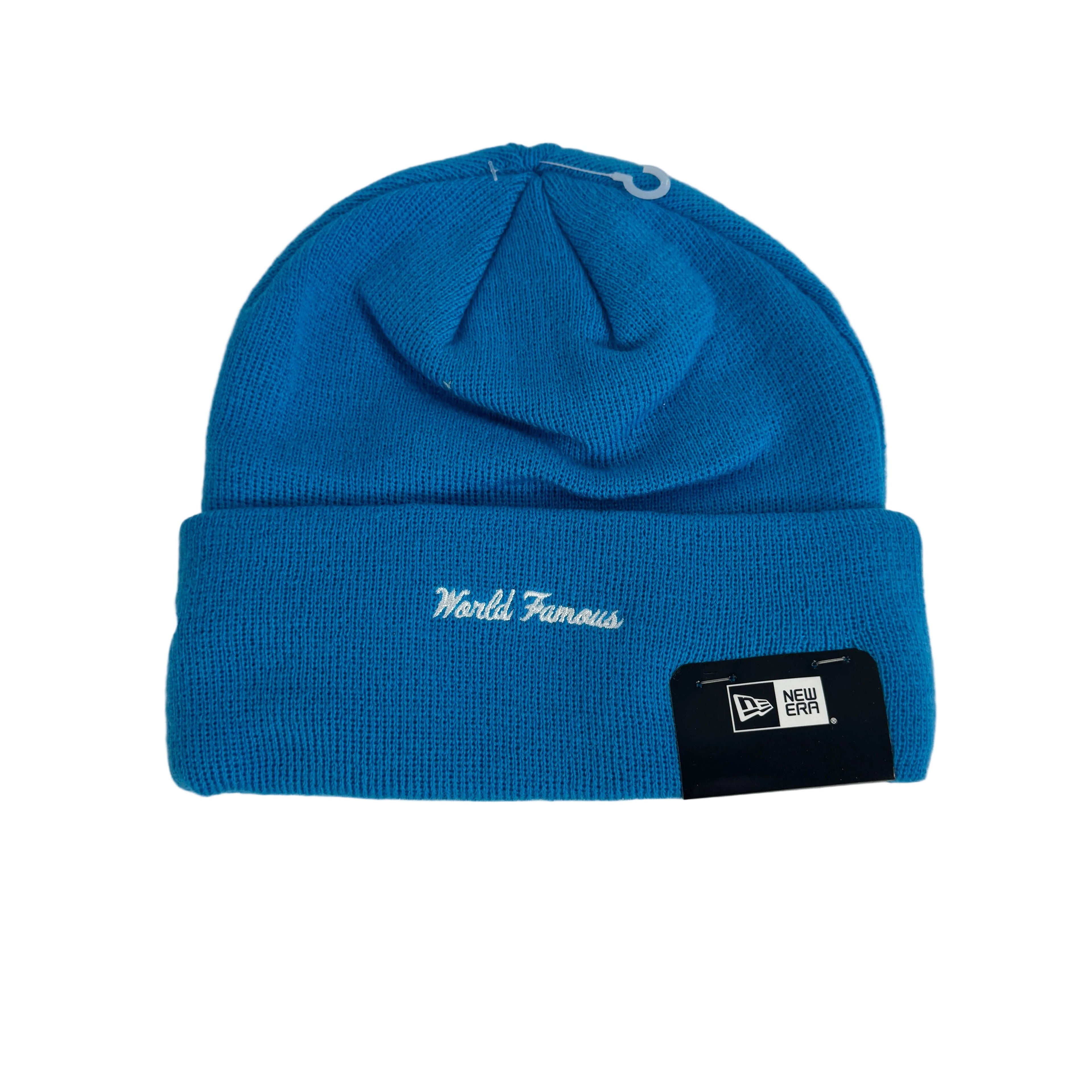 New Era Box Logo Supreme Beanie Blue, Brand New With Tags